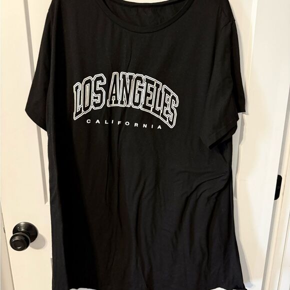 Tops - Black Los Angeles California Tee - Short Sleeve